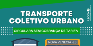 Neste Domingo (30), o transporte coletivo urbano circulará sem cobrança de tarifa