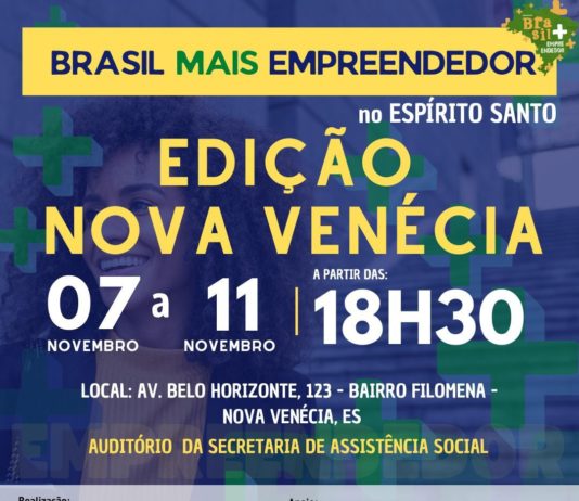 Nova Venécia receberá capacitação para Empreendedores com o “Brasil mais Empreendedor”