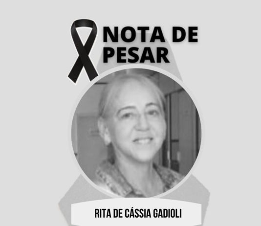 Nota de pesar: Rita de Cássia Gadioli
