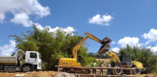 Secretaria de Agricultura realiza a construção da ponte em Luzilândia