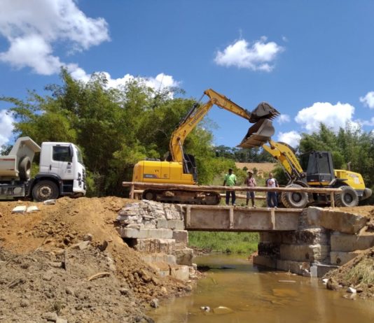Secretaria de Agricultura realiza a construção da ponte em Luzilândia