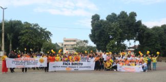 Maio Laranja: Nova Venécia se mobiliza em passeata no centro da cidade