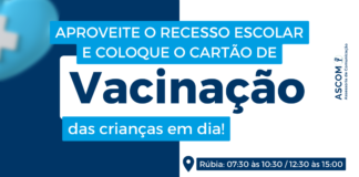 Secretaria de Saúde faz ação para colocar o cartão de vacinação das crianças em dia