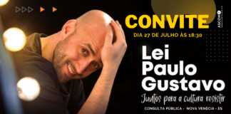 Secretaria de Cultura convida os Fazedores de Cultura do Município para participar da consulta pública da Lei Paulo Gustavo