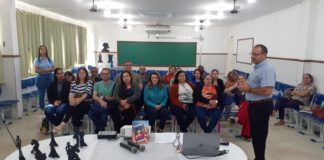 1º Encontro de formação do Projeto Xadrez Pedagógico para professores das escolas em tempo integral