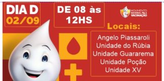 Dia D da Campanha de Multivacinação acontece neste sábado em Nova Venécia