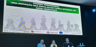 Nova Venécia compartilha experiência do projeto Xadrez Pedagógico em fórum estadual