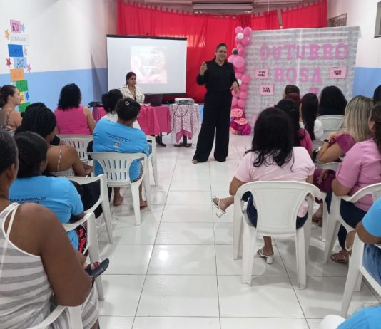 Cras promove manhã de cuidados para mulheres em apoio ao Outubro Rosa