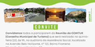 Secretaria de Cultura e Turismo realizará reunião para eleição dos novos membros do Conselho Municipal de Turismo
