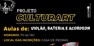 Inscrições para o Projeto CulturArt estão abertas