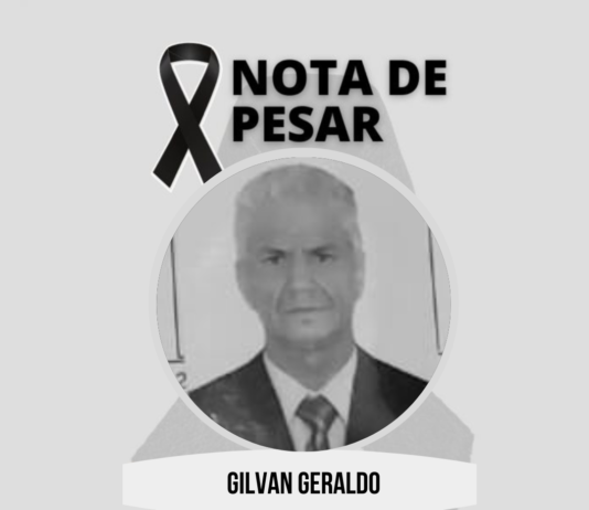 Nota de pesar: Gilvan Geraldo