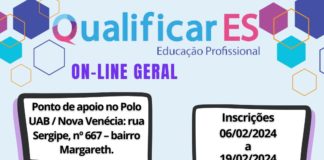 Polo UaB de Nova Venécia oferta cursos profissionalizantes do Programa Qualificar ES