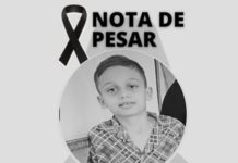 Nota de pesar: Enzo Gabriel Borges da Silva