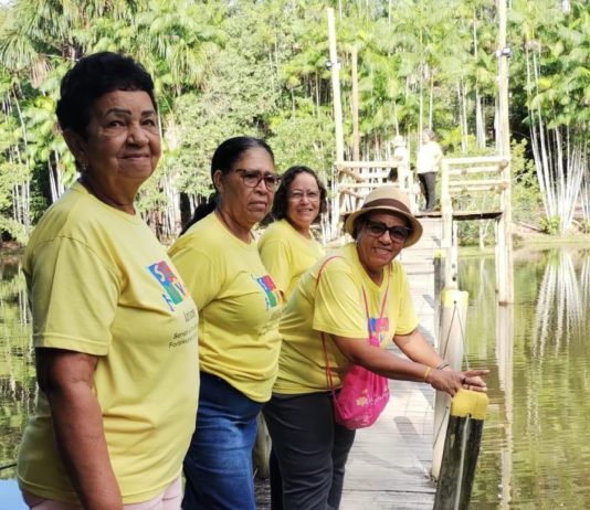 Idosos do Centro de Convivência desfrutam da natureza na Represa do Pionte