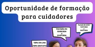 Oportunidade de formação para cuidadores