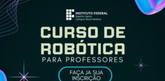 Nova Venécia oferta curso inédito de robótica para professores da rede municipal
