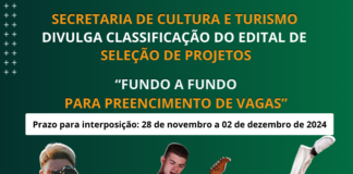 Nova Venécia divulga classificação do Edital de Projetos Culturais e abre prazo para recursos