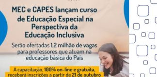Estão abertas as inscrições para Curso de Educação Especial