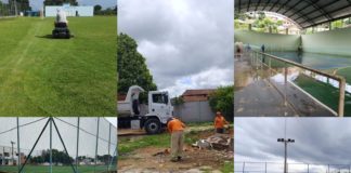 Espaços esportivos de Nova Venécia recebem manutenção e limpeza geral nos primeiros dias de governo municipal