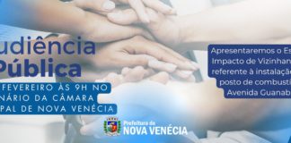 Audiência Pública sobre Estudo de Impacto de Vizinhança acontece amanhã em Nova Venécia