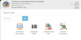 Prefeitura de Nova Venécia disponibiliza emissão da Taxa de Fiscalização de Localização e Funcionamento