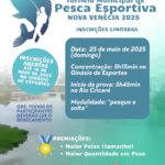 Torneio de Pesca movimenta Nova Venécia no próximo dia 25
