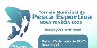 Torneio de Pesca movimenta Nova Venécia no próximo dia 25