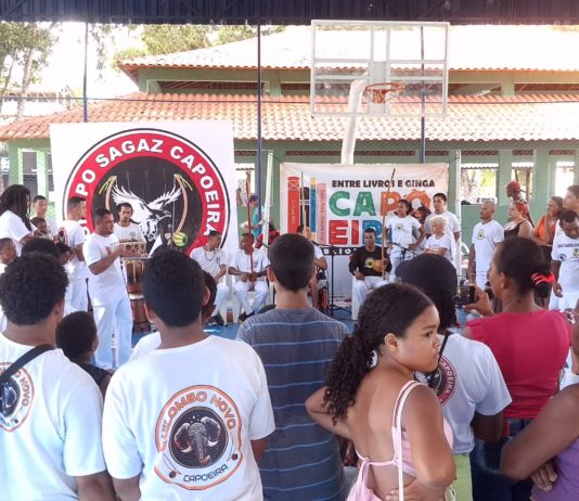 Projeto “Entre Livros e Ginga” une capoeira e literatura em evento cultural em Nova Venécia