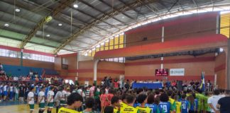 Abertura dos Jogos Escolares de Nova Venécia reúne estudantes no Ginásio de Esportes