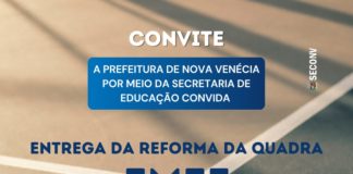 Prefeitura de Nova Venécia entrega quadra poliesportiva revitalizada na EMEF Dr. Adalton Santos