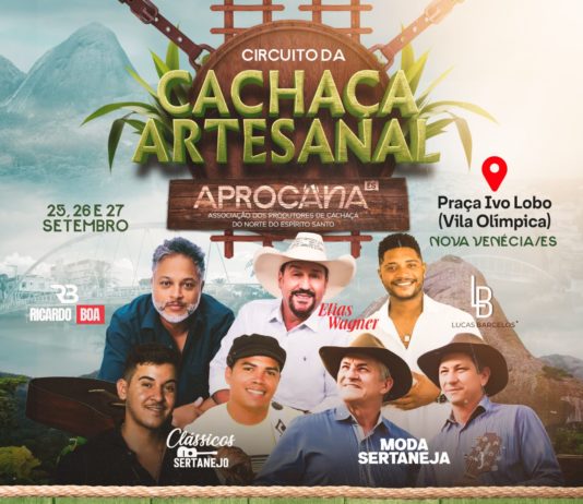 Circuito da Cachaça Artesanal começa hoje na Vila Olímpica em Nova Venécia