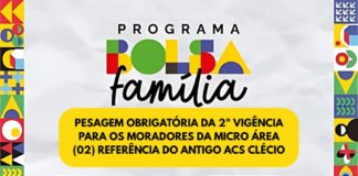 Secretaria de Saúde convoca cadastrados para pesagem obrigatória do Bolsa Família