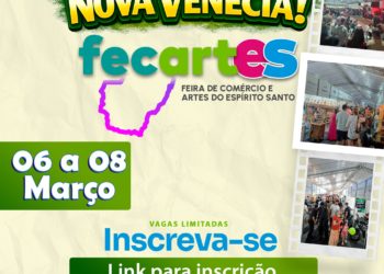 Inscrições abertas para a Fecartes 2026 em Nova Venécia