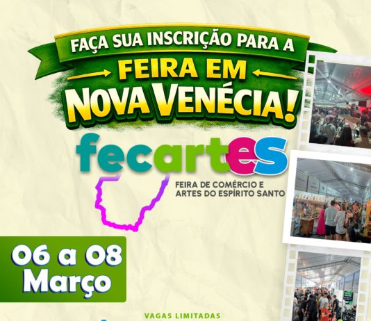 Inscrições abertas para a Fecartes 2026 em Nova Venécia