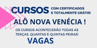 Últimas vagas para cursos gratuitos de Informática Básica e Montador de Computador pelo Qualificar ES em Nova Venécia