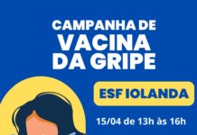 Prefeitura realiza Campanha de Vacinação contra a gripe na Unidade de Saúde do Iolanda
