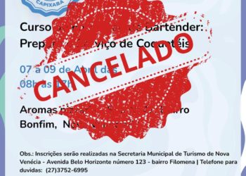 Curso de formação de bartender é cancelado e será reagendado em Nova Venécia