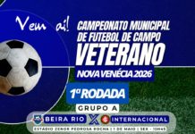 Campeonato Municipal Veterano começa nesta sexta-feira (01) em Nova Venécia