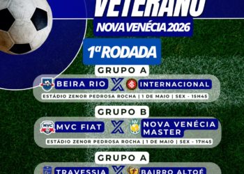 Campeonato Municipal Veterano começa nesta sexta-feira (01) em Nova Venécia