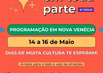 Nova Venécia recebe Cultura em Toda Parte nesta semana