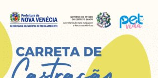 Nova Venécia realiza ação gratuita de castração e vacinação de cães e gatos entre os dias 25 e 27 de maio