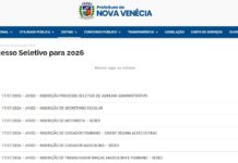 Prefeitura de Nova Venécia abre processos seletivos para contratação temporária em diversos cargos