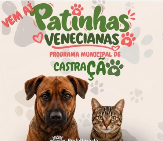Prefeitura de Nova Venécia lança Programa Patinhas Venecianas para castração de cães e gatos