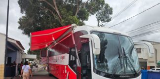 Novo ônibus do HEMOES coleta 67 bolsas de sangue durante campanha em Nova Venécia