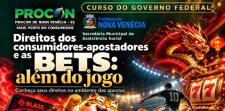 Procon de Nova Venécia divulga curso gratuito sobre direitos dos consumidores nas bets